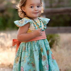 INSTANT DOWNLOAD- Melody Dress (Sizes 3 mos to Size 6) PDF Sewing Pattern and Tutorial