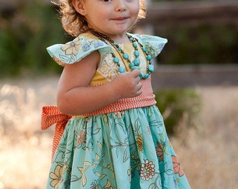 INSTANT DOWNLOAD- Melody Dress (Sizes 3 mos to Size 6) PDF Sewing Pattern and Tutorial
