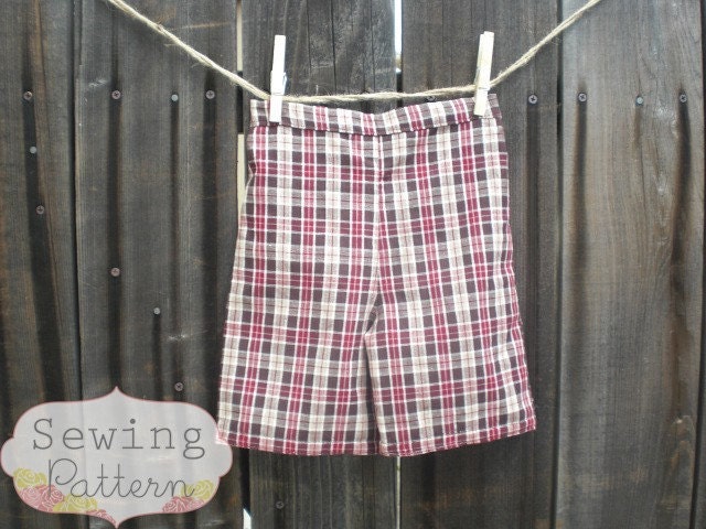 INSTANT DOWNLOAD- The Boys Shorts (Size 12/18 months to Size 6) PDF S…