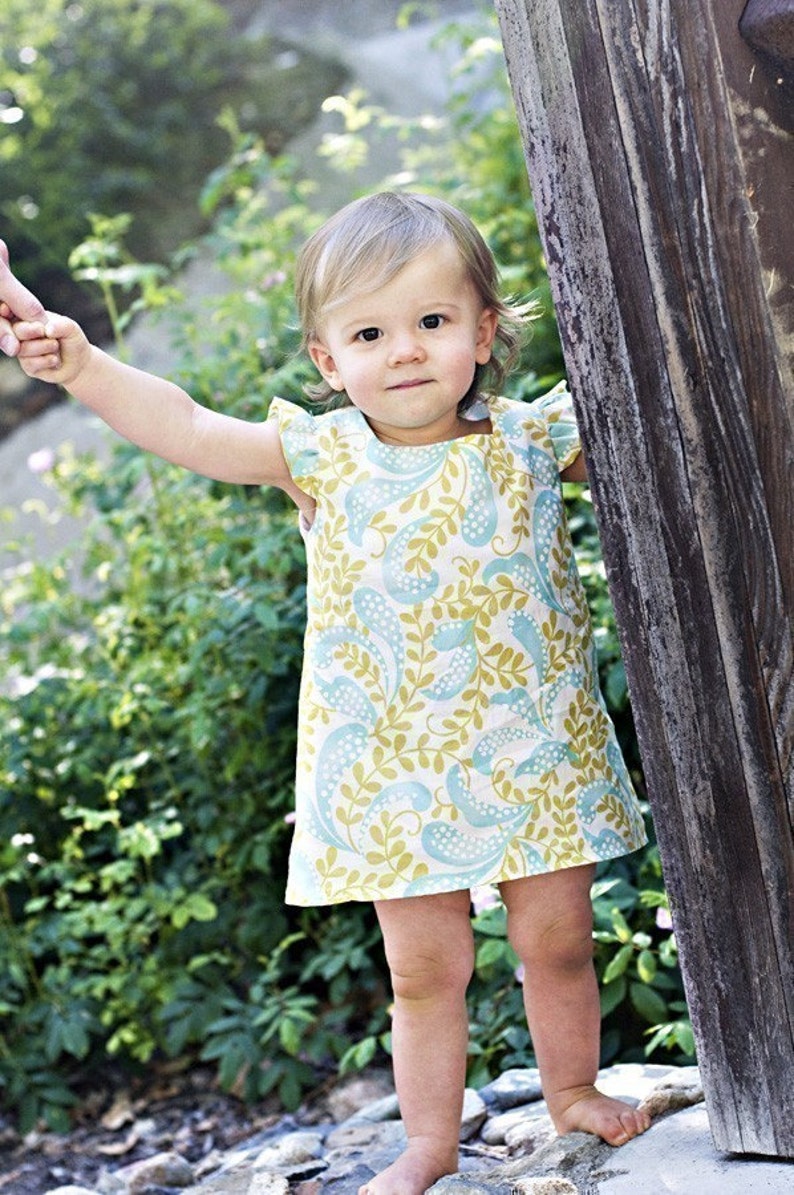 INSTANT DOWNLOAD Elsie Dress Size 6/9 months to size 10 PDF Sewing Pattern and Tutorial image 3