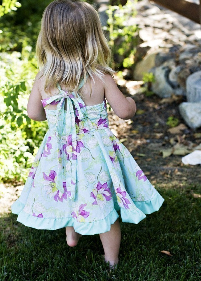 INSTANT DOWNLOAD The Twirly Dress Size 1 to 10 PDF Sewing Pattern and Tutorial image 2