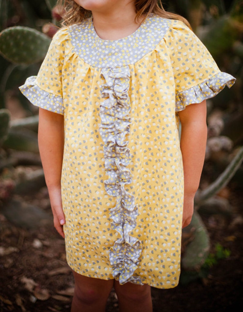 INSTANT DOWNLOAD Bailey Dress Sizes 12/18 months to Size 8 PDF Sewing Pattern and Tutorial image 3