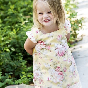 INSTANT DOWNLOAD- Elsie Dress (Size 6/9 months to size 10) PDF Sewing Pattern and Tutorial