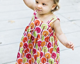 INSTANT DOWNLOAD- Goldie Dress (sizes 3/6 months to 10) PDF Sewing Pattern and Tutorial