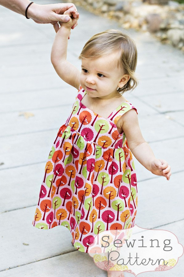 INSTANT DOWNLOAD- Goldie Dress (sizes 3/6 months to 6) PDF Sewing Pat…