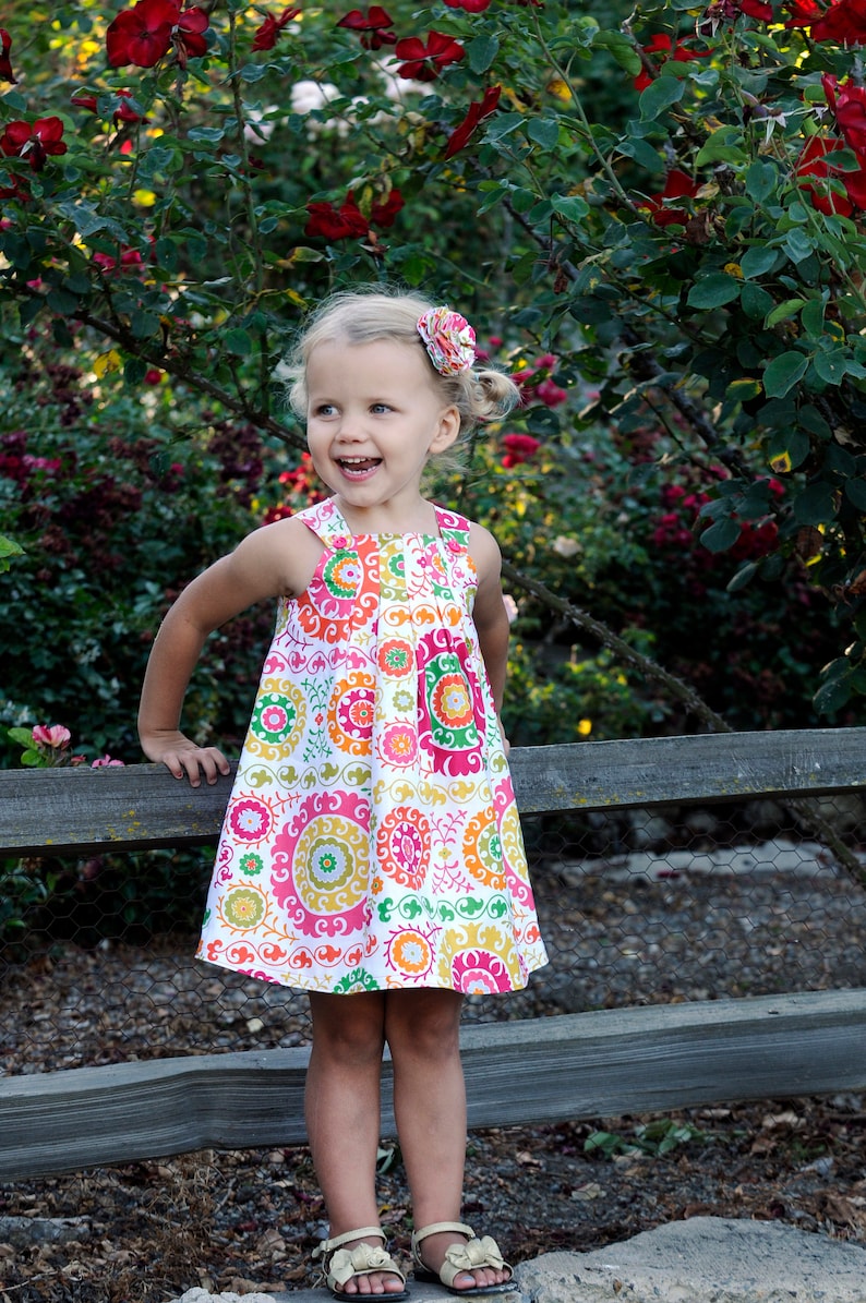 INSTANT DOWNLOAD Harper Reversible Dress Sizes 6/12 months to 6 PDF Sewing Pattern and Tutorial image 1