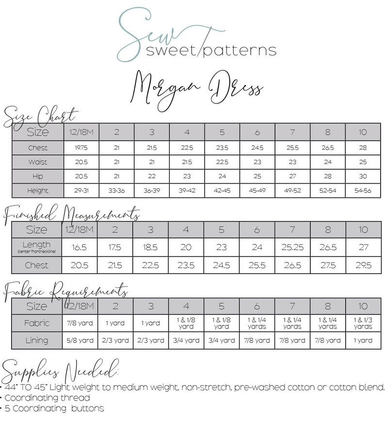 INSTANT DOWNLOAD Morgan Dress sizes 12/18 months to 8 PDF Sewing Pattern and Tutorial image 5