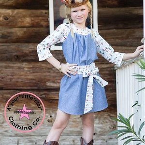 INSTANT DOWNLOAD Allie Dress sizes 12/18 months to 7 PDF Sewing Pattern and Tutorial image 3