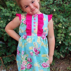 INSTANT DOWNLOAD Collette Dress sizes 12/18 months to 10 PDF Sewing Pattern and Tutorial image 4