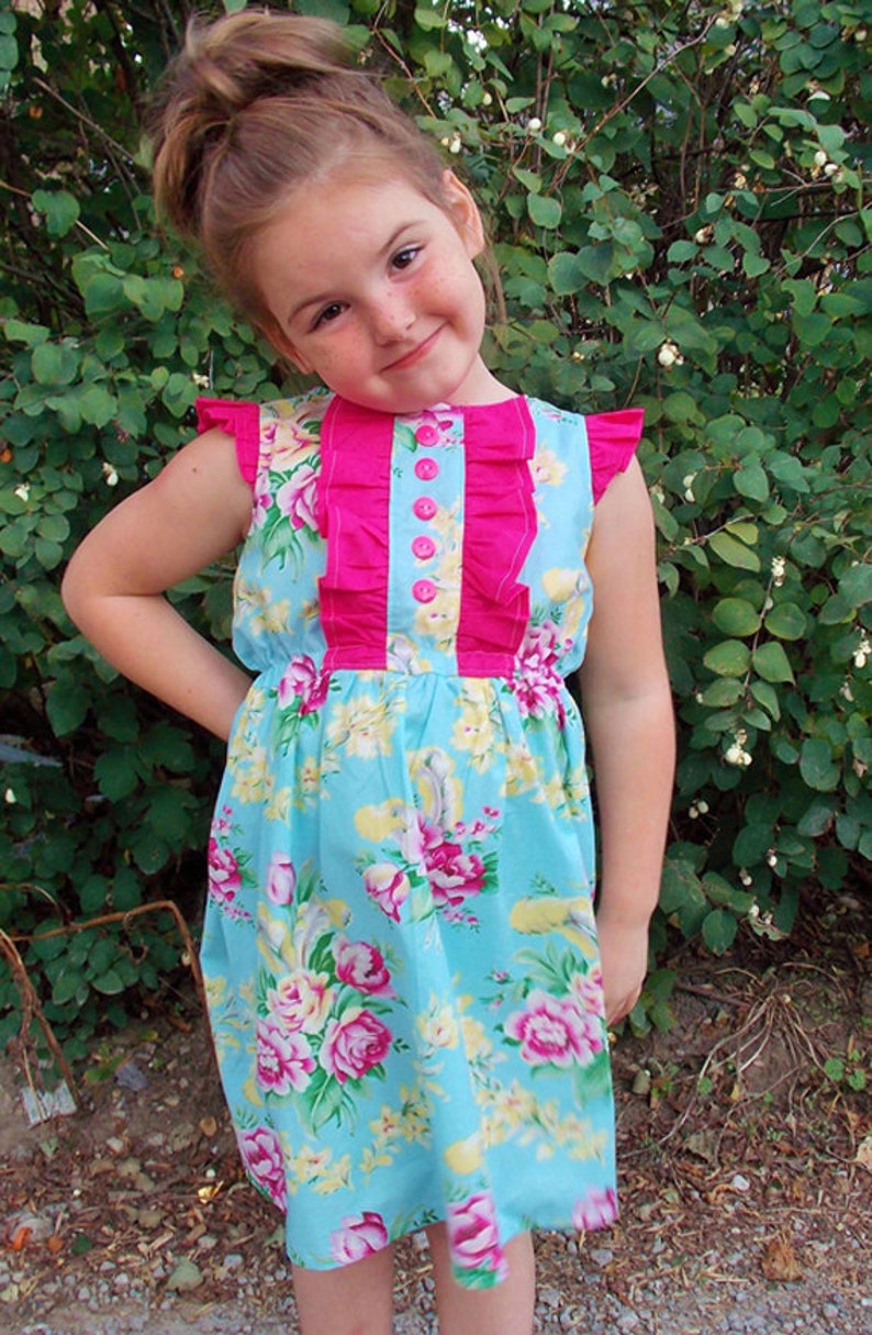 INSTANT DOWNLOAD Collette Dress sizes 12/18 months to 10 PDF Sewing Pattern and Tutorial image 4