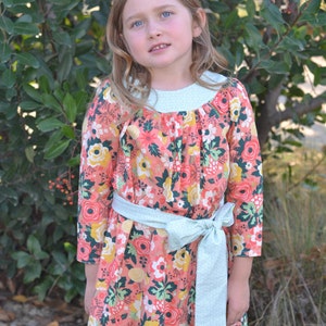 INSTANT DOWNLOAD Allie Dress sizes 12/18 months to 7 PDF Sewing Pattern and Tutorial image 4