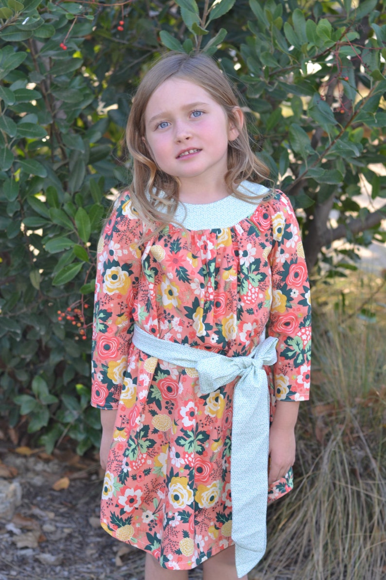 INSTANT DOWNLOAD Allie Dress sizes 12/18 months to 7 PDF Sewing Pattern and Tutorial image 4
