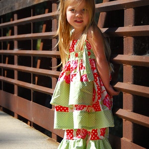 INSTANT DOWNLOAD Knot Dress Sizes 6/12 months to Size 6 PDF Sewing Pattern and Tutorial image 1