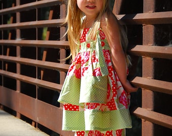 INSTANT DOWNLOAD- Knot Dress (Sizes 6/12 months to Size 6) PDF Sewing Pattern and Tutorial