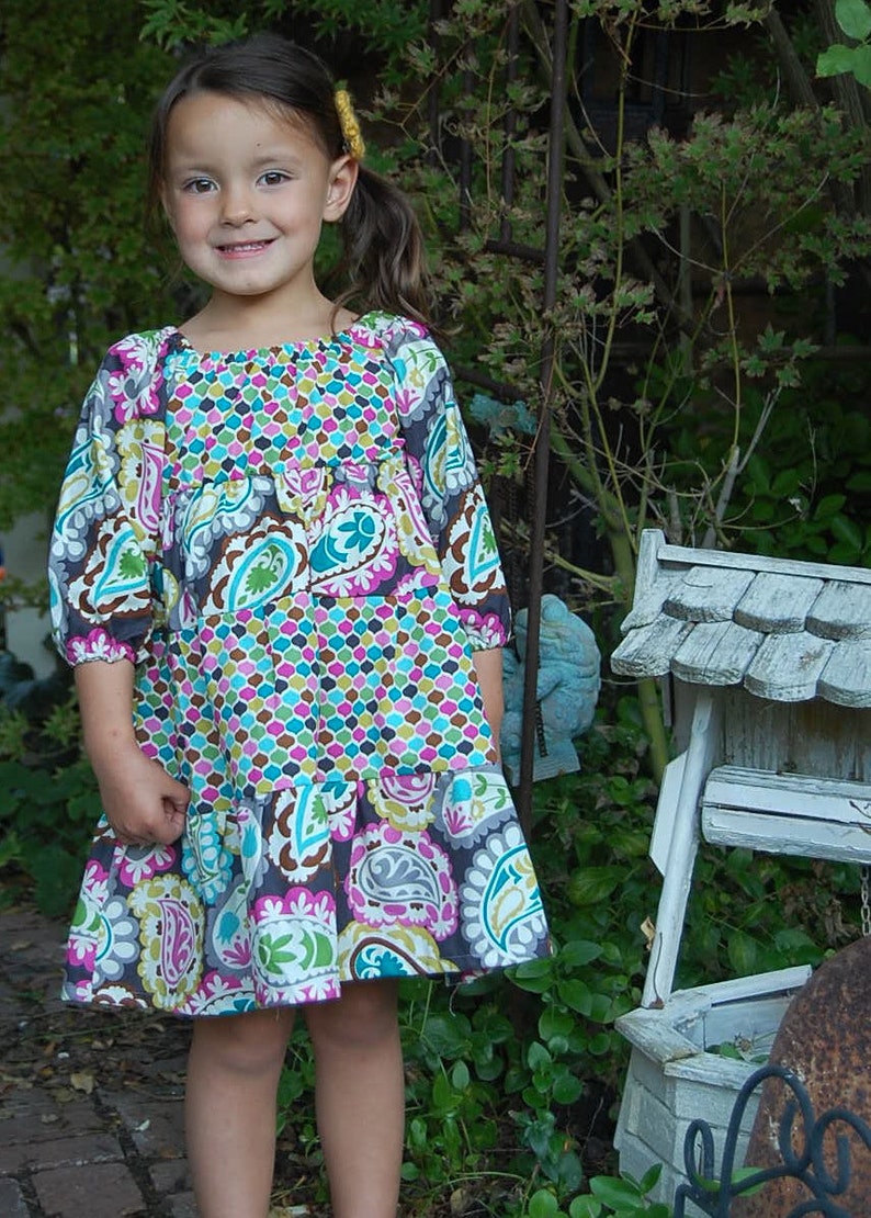 INSTANT DOWNLOAD Jessi Dress Sizes 6/12 months to 10 PDF Sewing Pattern and Tutorial image 4