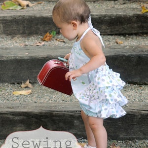 Rosy Romper (Size 3/6 months to Size 3T) PDF Sewing Pattern and Tutorial