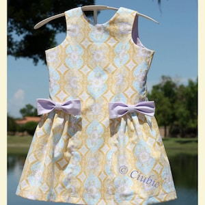 INSTANT DOWNLOAD Morgan Dress sizes 12/18 months to 8 PDF Sewing Pattern and Tutorial image 2