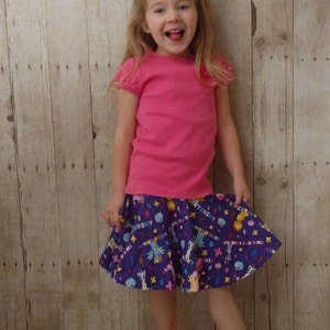 INSTANT DOWNLOAD Super Simple Skirt Sizes 6/12 months to 6 PDF Sewing Pattern and Tutorial image 4