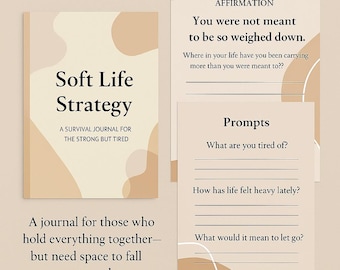 Soft Life Digital Journal | Self-Care & Intentional Living Planner for a Calm Lifestyle