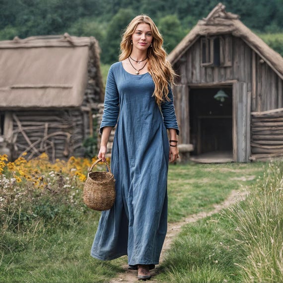 Medieval Rustic Dress & Leather Straps Belt, Women Knight Viking LARP Costume, Renfaire Ranger Simple Linen Long Gown, Plus Size Underdress - Etsy Medieval Rustic Dress & Leather Straps Belt, Women Knight Viking LARP Costume, Renfaire Ranger Simple Linen Long Gown, Plus Size Underdress - Etsy