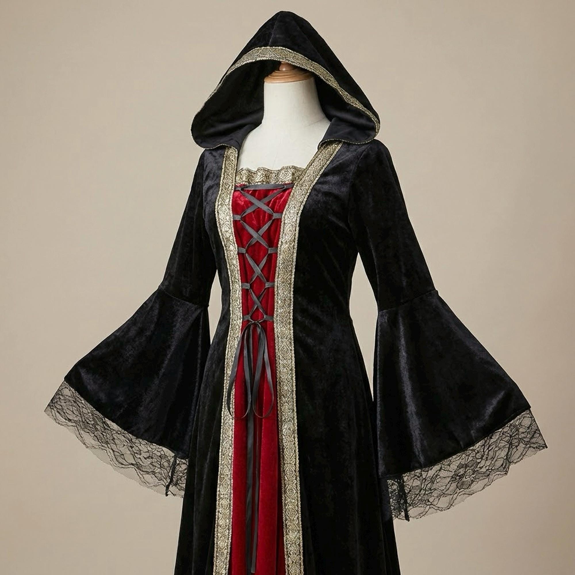 green velvet witch dress Women's Organic Cotton Wrap Dress main image 0