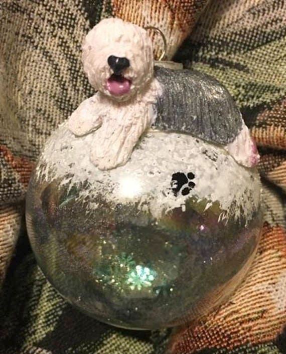 Ornement De Vieux Chien De Berger Anglais