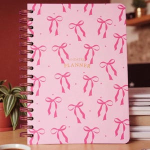 Undated Planner Pink Hard Cover Planner Personalized Pink Planner,Time Management Aid, Cute Planner, A5 Best Selling Planner, Gift For Lover