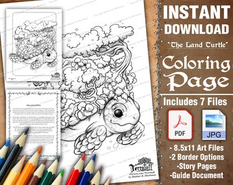 INSTANT DOWNLOAD Coloring Page Simple Turtle Zentangle Inspired, Doodle  Art, Printable -  New Zealand