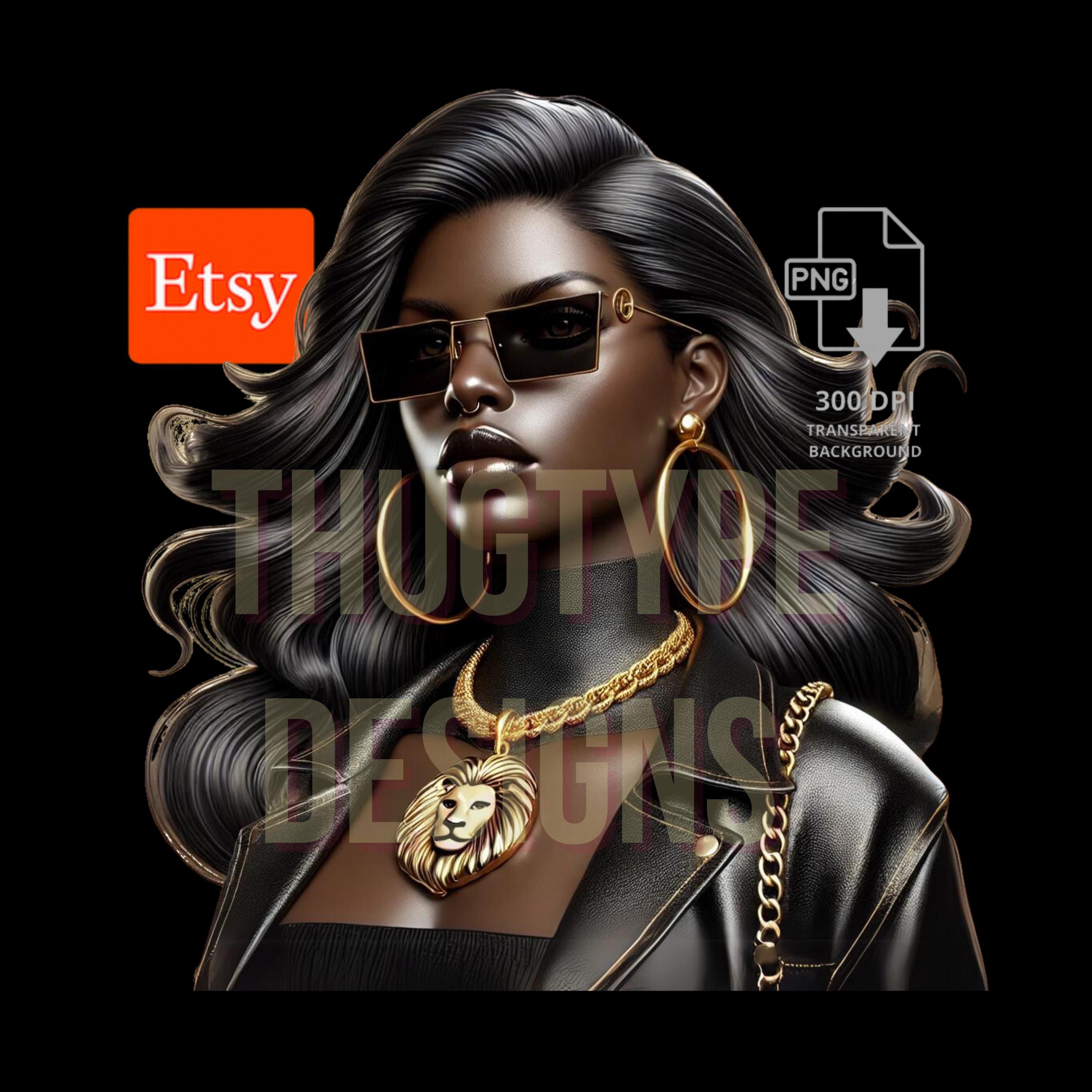 Black Leo Girl Zodiac Design - PNG File Horoscope T-shirt Digital ...