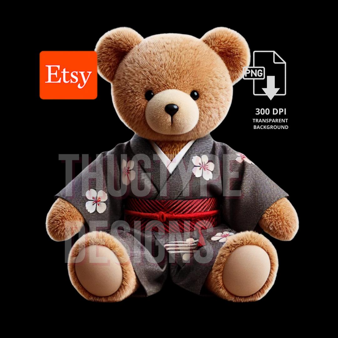 Japanese Teddy Bear - Etsy