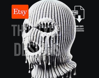 White Drippings Ski Mask Png - Gangsta Png - Streetwear Png - Gangster Ski Mask Png - The Drip Png - Hustle Png, Hustle Gangster, Grunge Png