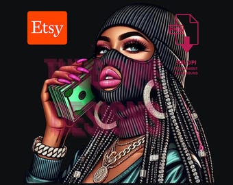 Hustle Ski Mask Girl Png, Ski Mask Gangsta Girl Png, Black Ski Mask Girl Png, Gangster Ski Mask Png, Gangster Girl Png, Gangsta Girl Png
