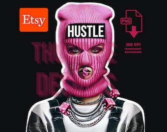 Hustle Pink Ski Mask Girl Png, Ski Mask Gangsta Girl Png, Black Ski Mask Girl Png, Gangster Ski Mask Png, Gangster Girl Png, Dices Theme Png