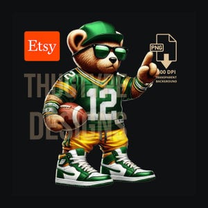 Football Teddy Bear png, Football Inspired png, digital download, Football PNG, Football Teddy Bear, Ideal for T-Shirts & Hoodies