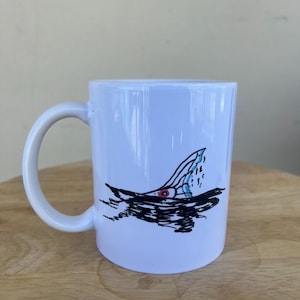 Redfish Tail Keramik Kaffeebecher-Hand bemalt
