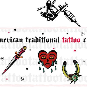 American Traditional Tattoo Clip Art