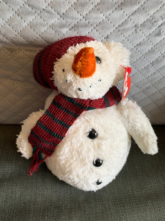 Retired /& New Ty Beanie Buddy Snowball the Snowman 2001