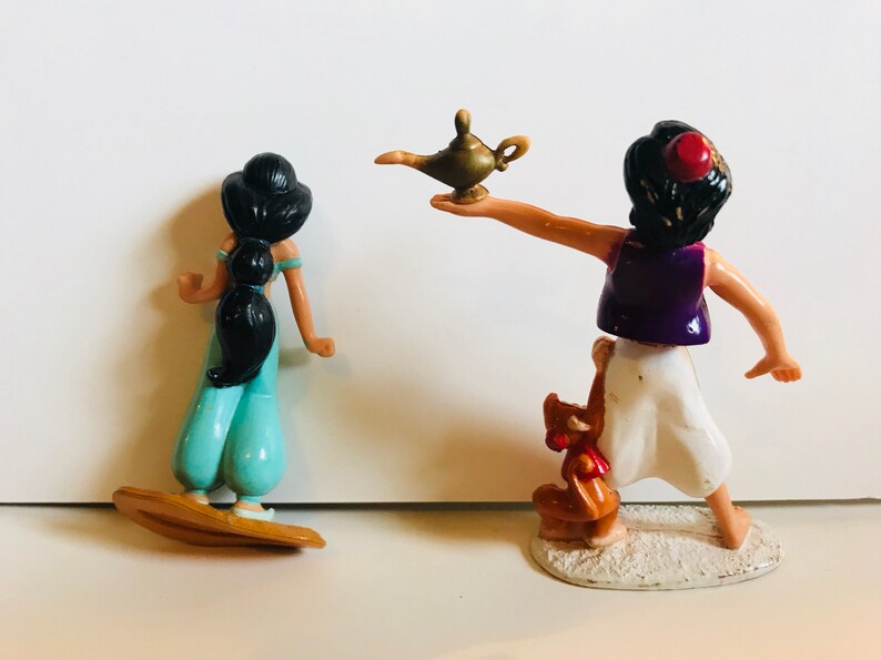 Aladdin Figurines PVC Aladdin Happy Meal Cake Toppers Jasmine Figurines 1992 Aladdin Figurines 90/'s Disney Toys Aladdin Toys