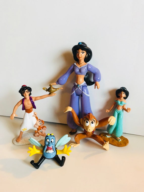 Aladdin Figurines PVC Aladdin Happy Meal Cake Toppers Jasmine Figurines 1992 Aladdin Figurines 90/'s Disney Toys Aladdin Toys