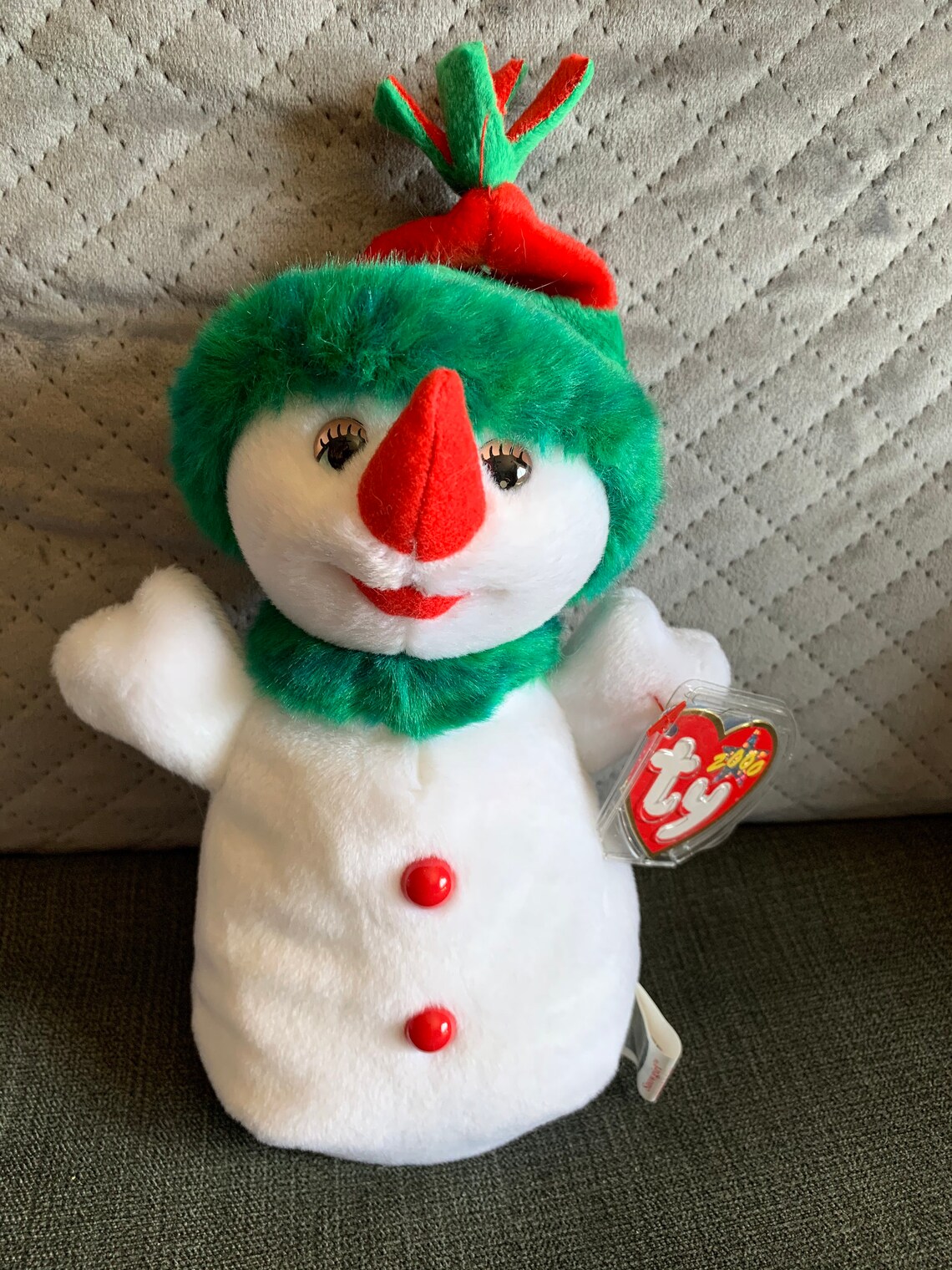Ty Snowgirl Beanie Baby Holiday Beanie Babies 90s | Etsy