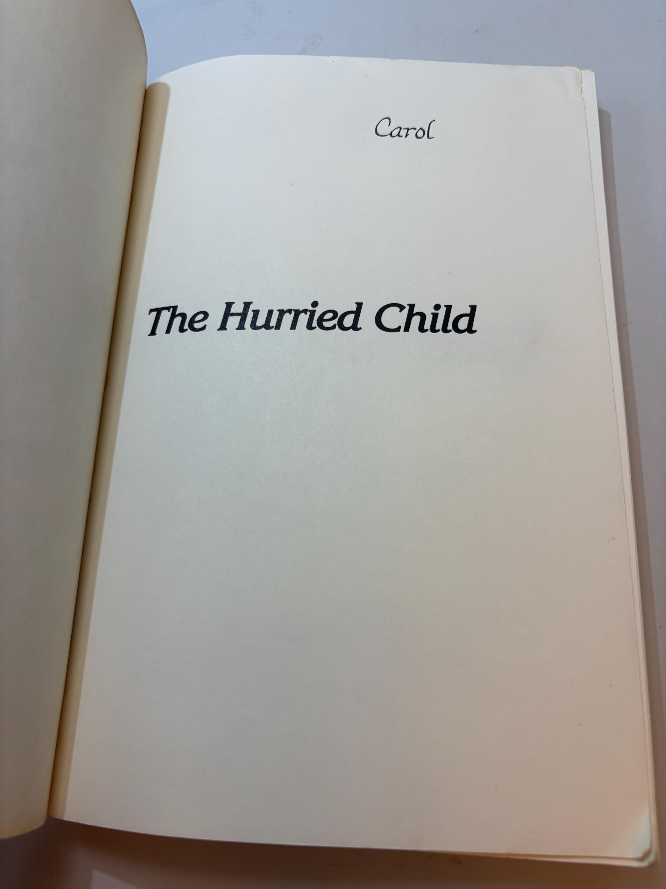 Vintage 1982 The Hurried Child by David Elkind – Fourth Printing Hardcover Psychology Book – Child Development & Stress - Thumbnail 4