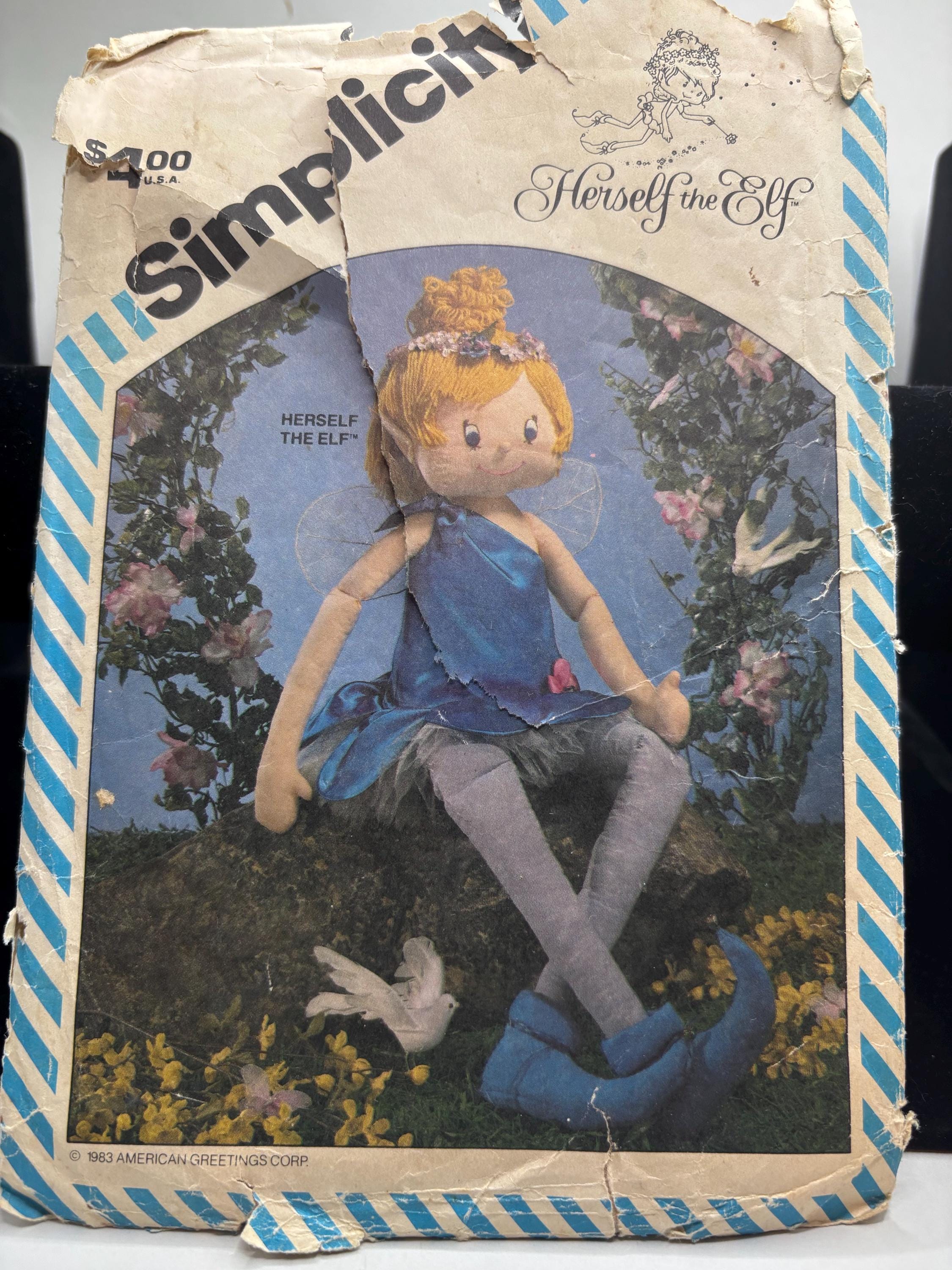 1983 Simplicity Herself the Elf Doll Sewing Pattern – Vintage Feminist Fairycore Soft Doll – American Greetings Riot Grrrl Faeriecore - Thumbnail 2