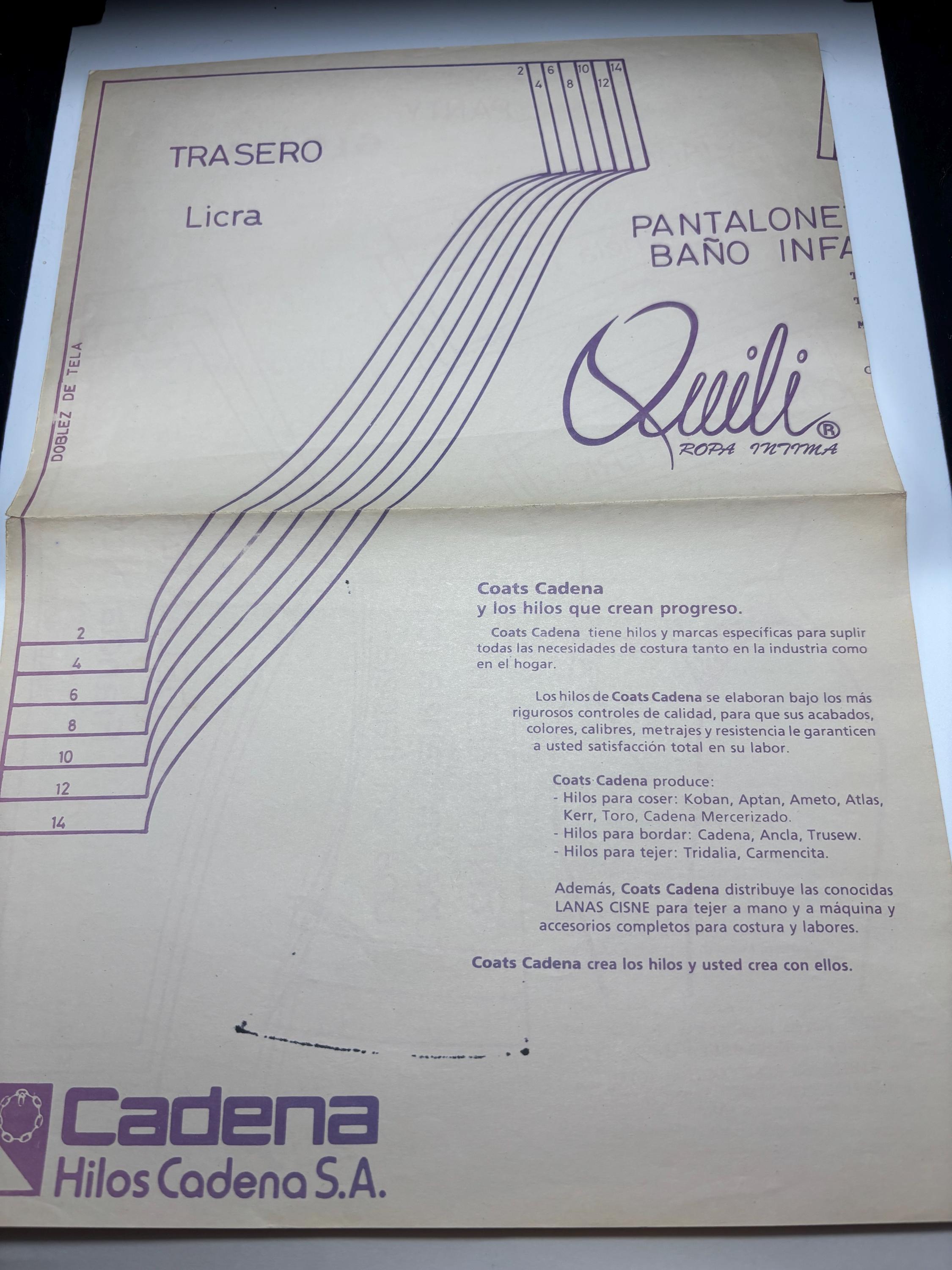 Vintage Quili Ropa Íntima Pattern Booklet Colombia Spanish Lingerie & Swimwear Sewing – Patrones de Costura para Lencería y Trajes de Baño - Thumbnail 6