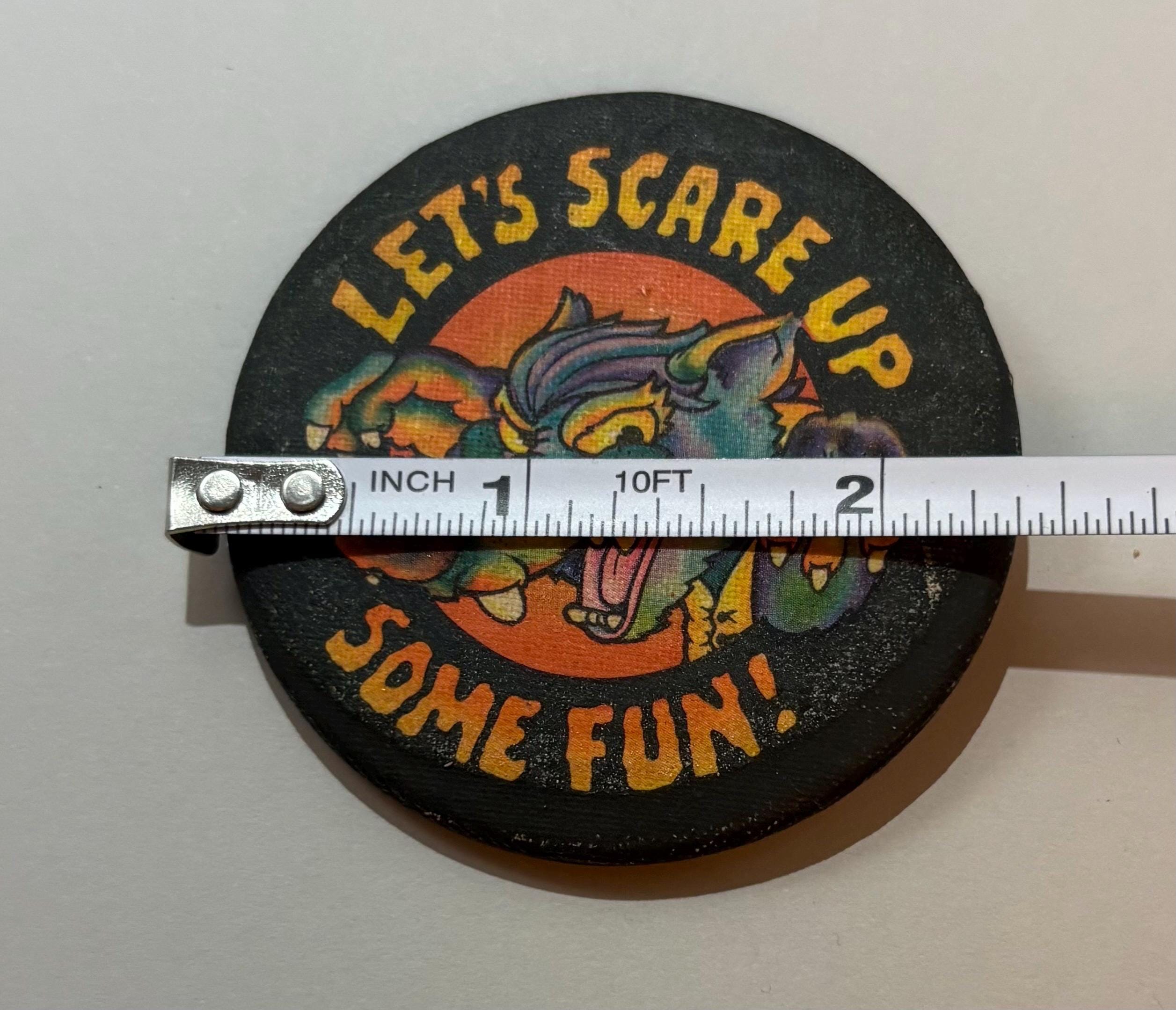 Vintage 1980 Hallmark “Let’s Scare Up Some Fun!” Werewolf Button – Retro Halloween Pinback - Thumbnail 6
