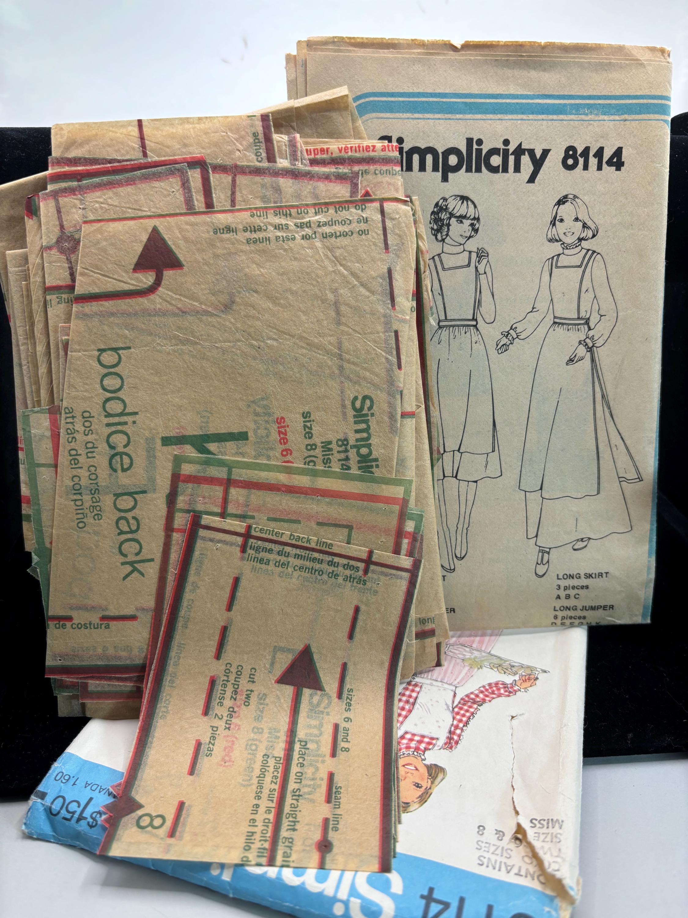 Vintage Simplicity 8114 Sewing Pattern – 1970s Prairie Apron & Jumper Dress | Cottagecore DIY Wardrobe - Thumbnail 3