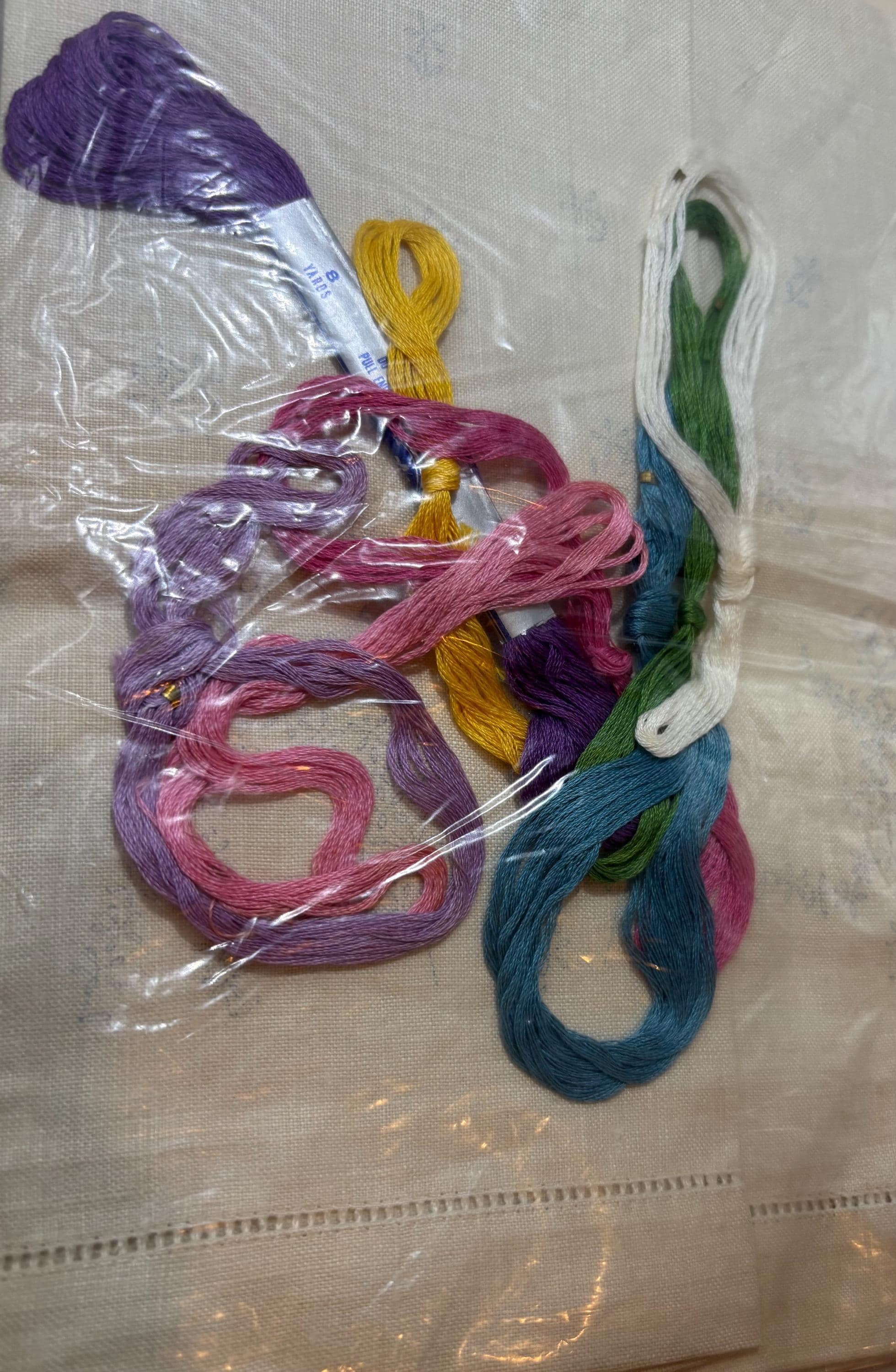 Vintage Bucilla Kit 3333 – Sealed Deluxe Belgian Linen Guest Towel Embroidery Kit, Dancing Floral Figures - Thumbnail 5