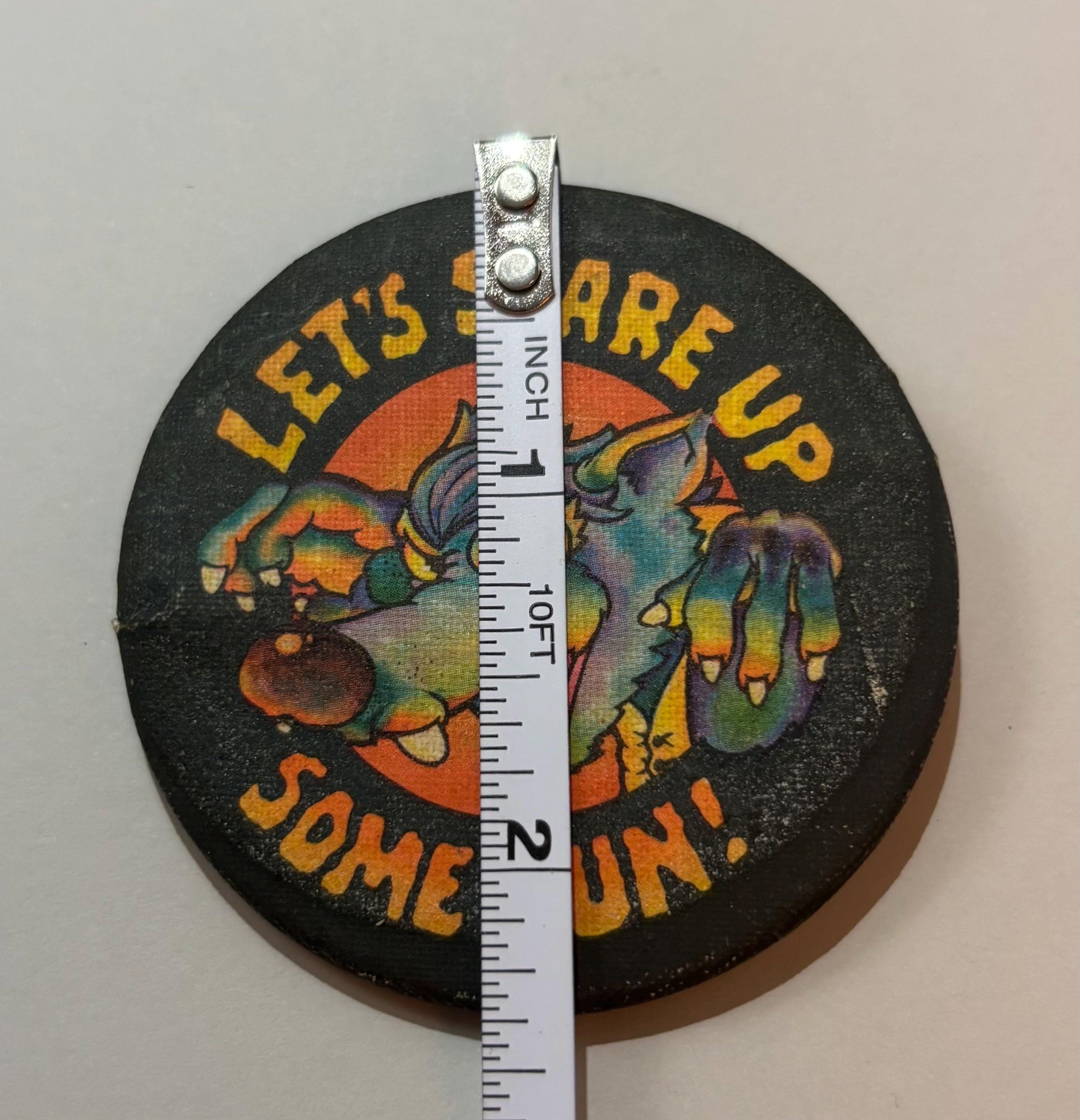 Vintage 1980 Hallmark “Let’s Scare Up Some Fun!” Werewolf Button – Retro Halloween Pinback - Thumbnail 5