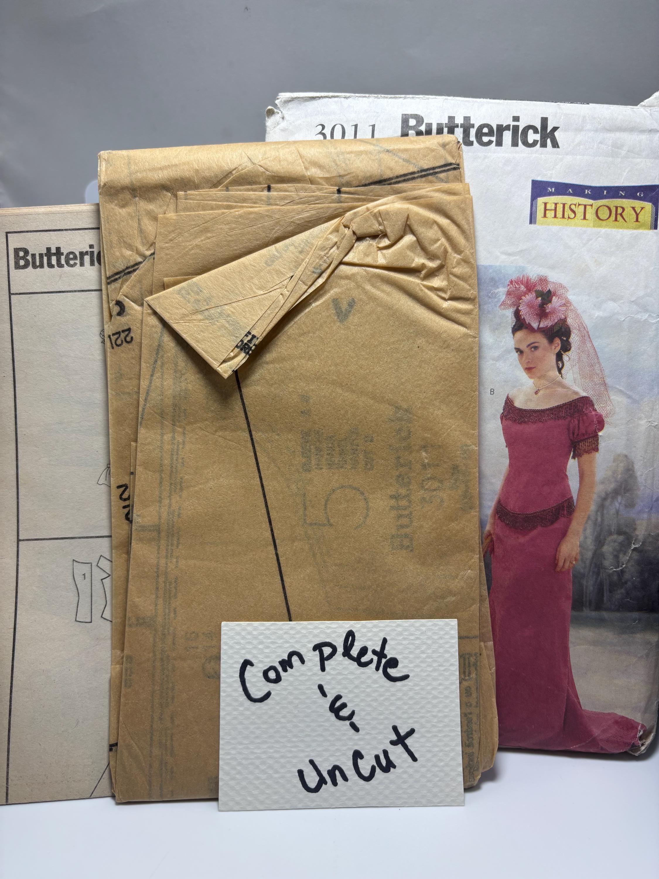 Butterick 3011 Vintage Sewing Pattern – Making History Series – Misses’ Off-the-Shoulder Evening Dress – Sizes 12, 14, 16 – Complete & Uncut - Thumbnail 5