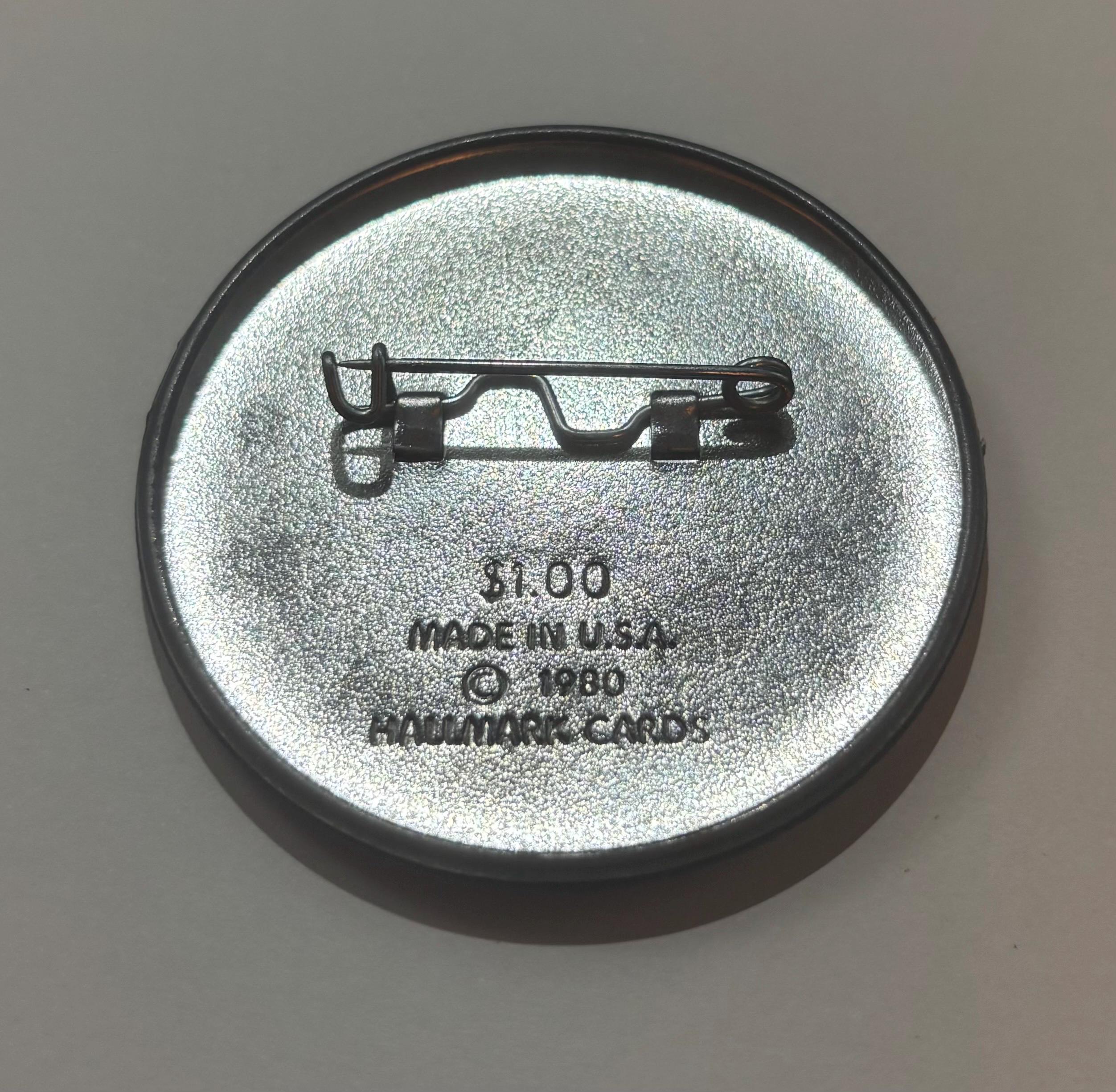 Vintage 1980 Hallmark “Let’s Scare Up Some Fun!” Werewolf Button – Retro Halloween Pinback - Thumbnail 4