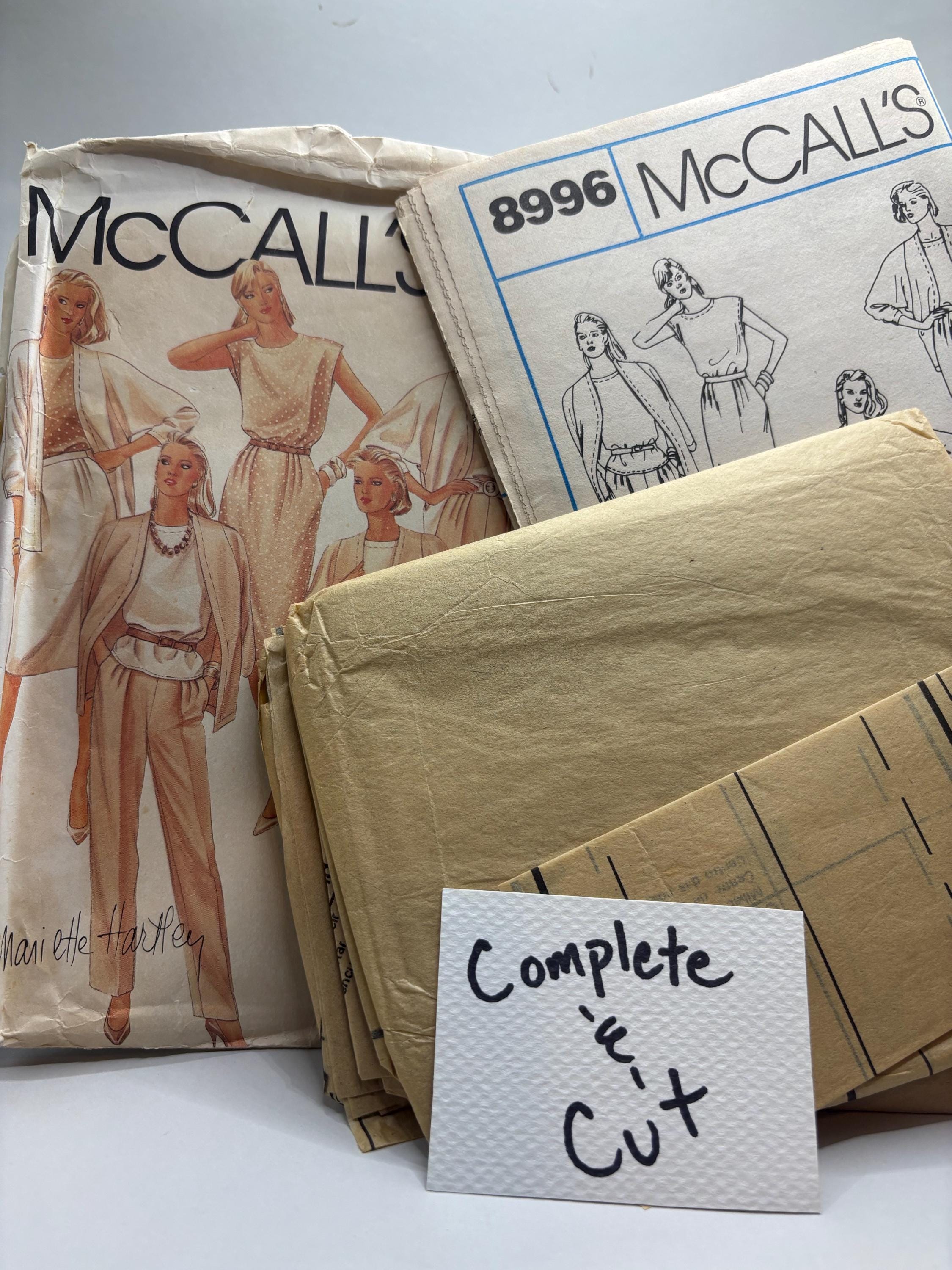 McCall’s 8996 Sewing Pattern (Misses Size 18 – Bust 40") | 1980s Power Suit Ensemble  | Mariette Hartley Collection - Thumbnail 5